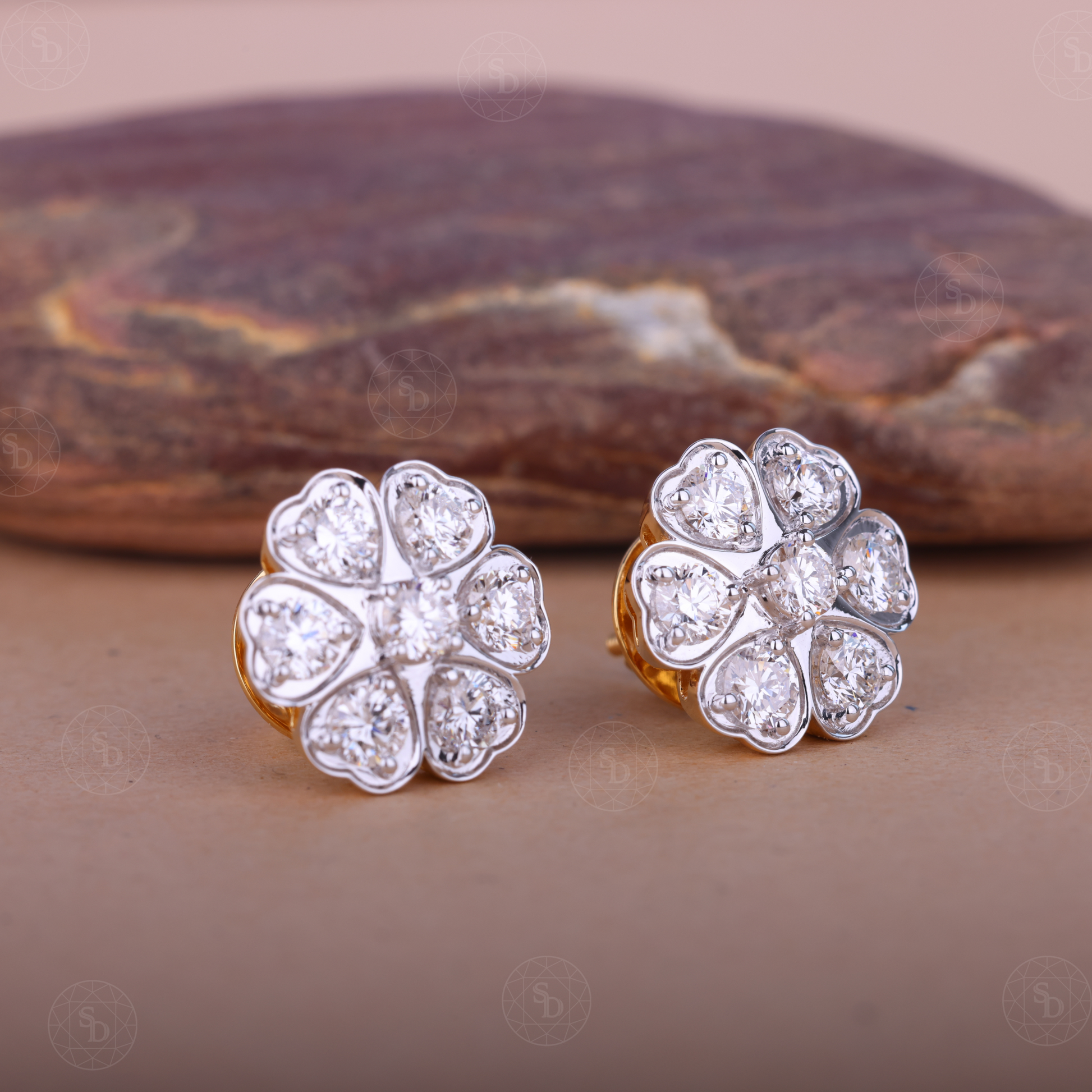 2.5-CTW-floral-lab-grown-diamond-halo-stud-earrings