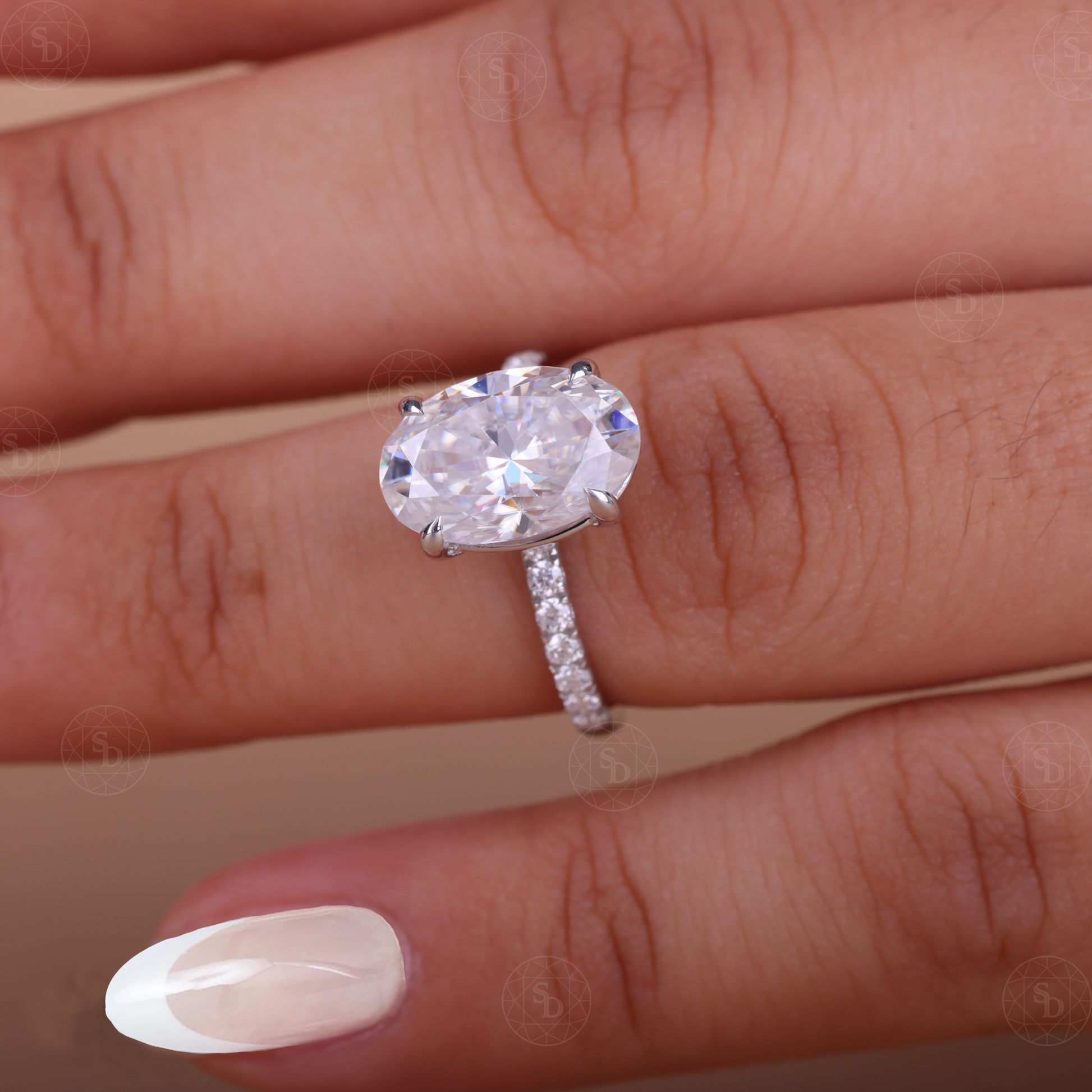 6-CT-oval-lab-diamond-engagement-ring-14K-white-gold-pave-hidden-halo