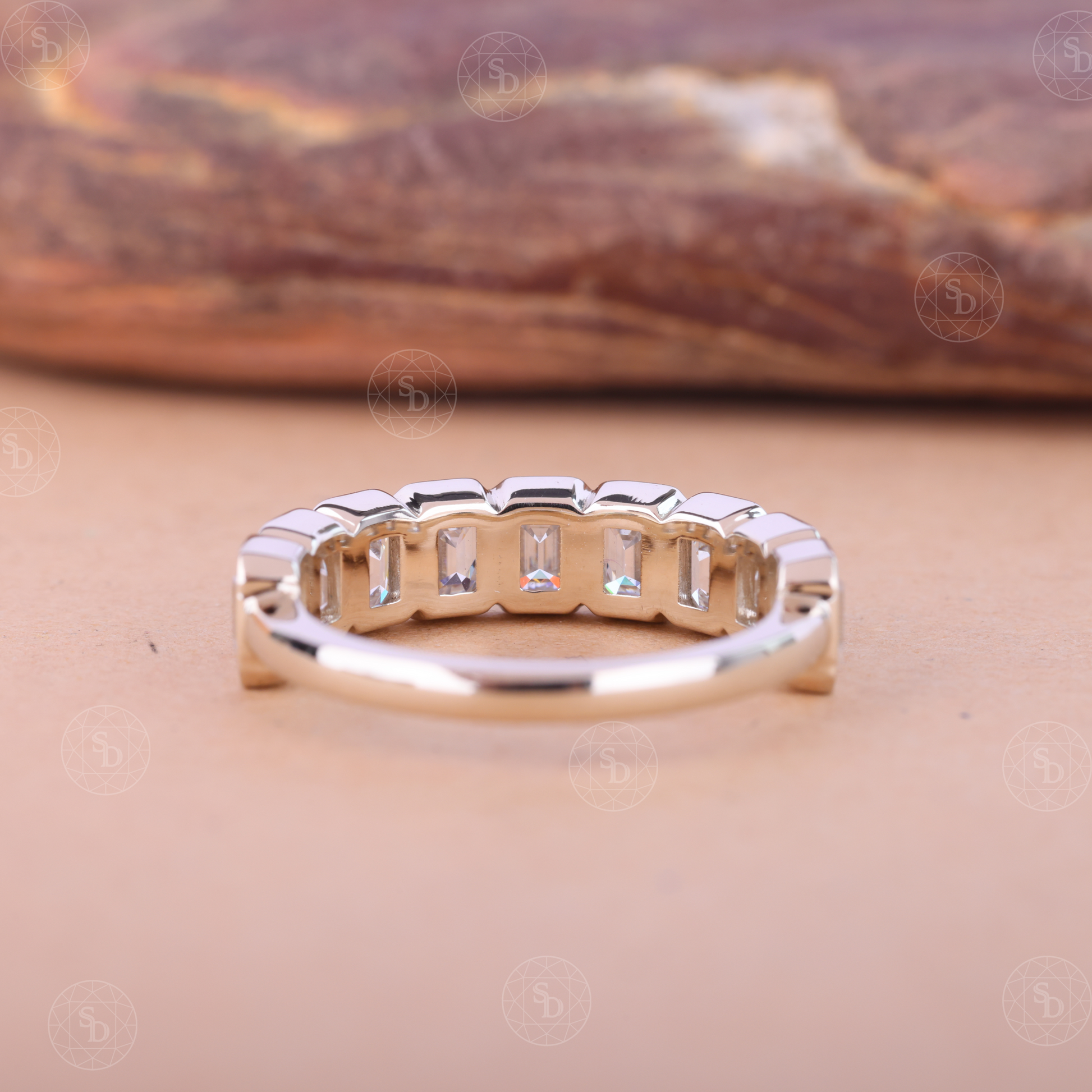 emerald-cut-lab-grown-diamond-wedding-band